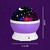 Projetor Estrelas Luminária Abajur Roxo Crie Céu Estrelado - comprar online