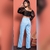Calça Feminina Wide Leg Jeans 100% na internet