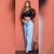 Calça Feminina Wide Leg Jeans 100%