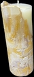 Velas de concreto com 3 cores e essencia chá branco