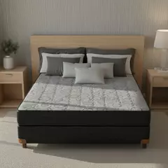 Conjunto LUNA DEL SUR - MATELASSE PLUS - 2 Plazas (140 x 190x 20 cm) - Espuma