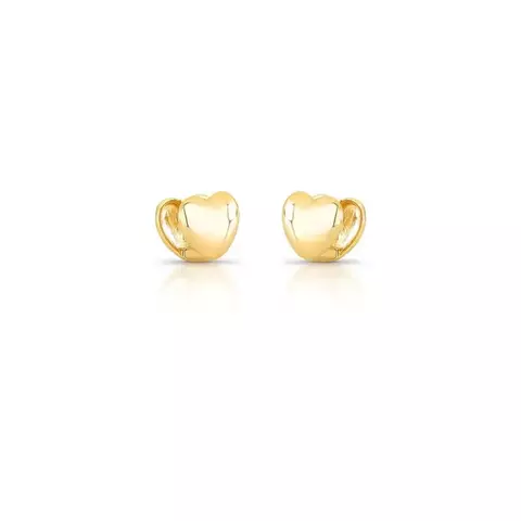 Argola de coração lisa banhada a ouro - comprar online