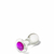 PLUG ANAL EM VIDRO COM PPEDRA COLORIDA NA BASE - Provoca Me Love Shop
