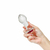 PLUG ANAL EM VIDRO COM PPEDRA COLORIDA NA BASE