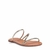 Rasteira Santa Lolla Feminina Tiras Cobra Cristal Dourado - comprar online