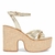 Sandália Santa Lolla Plataforma Feminina Adulto Metalic Soft - comprar online