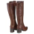 Bota Bottero Feminina Adulto Couro Cano Alto Burnish