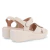 Sandália Usaflex Feminina Adulto Plataforma Off White - Bárbara Luxo