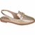 Sapato Bebecê Chanel Feminino Adulto Napa Metal Confortável