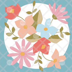 PUNCH NEEDLE SPRINGTIME PATTERN | SIZE 30X30 CM - buy online