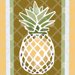 PUNCH NEEDLE PINEAPPLE PATTERN | SIZE 40x40 CM - buy online