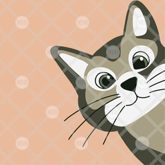 PUNCH NEEDLE CAT PATTERN | SIZE 40x40 CM - buy online