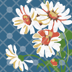 PUNCH NEEDLE DAISY FLOWERS PATTERN | SIZE 40x40 CM - buy online