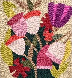 PUNCH NEEDLE TULIPS PATTERN | SIZE 40x40 CM on internet