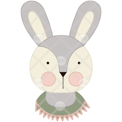 PUNCH NEEDLE BUNNY PATTERN | SIZE 30X30 CM - buy online