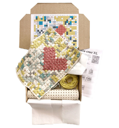 CROSS STITCH EMBROIDERY KIT - CUORE DESIGN