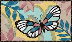 PUNCH NEEDLE BUTTERFLY PATTERN | SIZE 82x42 CM - buy online