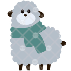 PUNCH NEEDLE SHEEP PATTERN | SIZE 40x40 CM - buy online