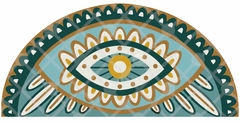 POSITANO 80x40 CM SEMICIRCULAR RUG PATTERN - buy online