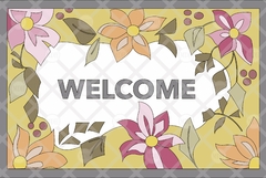 ALFOMBRA DISEÑO WELCOME | TELA ESTAMPADA PARA BORDAR 60x40 CM - comprar online