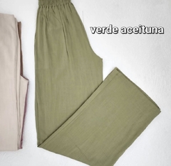 PALAZZO DE LINO ELASTIZADO - tienda online