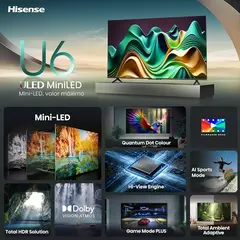 Pantalla Hisense MiniLED 75" Google TV/ALEXA - tienda en línea