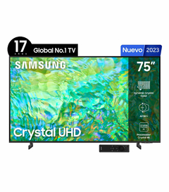 Pantalla Samsung 75 Pulgadas Plana Crystal UHD 4K