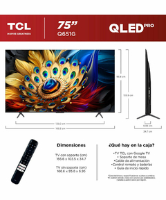 Pantalla TCL QLED 55, 65 y 75 pulgadas PROMOCION en internet