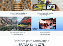 Sony Pantalla 65 Pulgadas KD-65X77L: BRAVIA LED 4K UHD Smart Google TV - Modelo 2023 en internet
