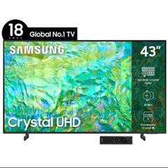 Pantalla Samsung 43 Pulgadas Crystal UHD 4K