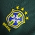 Imagem do Camisa Goleiro Seleção Brasileira Retrô 1998 Nike Torcedor Masculina - Verde escuro com detalhes em branco e amarelo