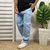 Calça balão Jeans Gelo