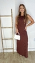 VESTIDO LONGO MILENA - MARROM - comprar online