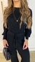 CONJUNTO DE TRICOT MOUSSE - PRETO na internet