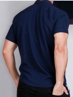 Camisa Botão Azul Marinho - comprar online