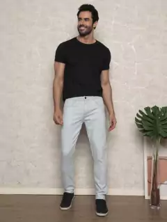 Calça Jeans Cinza Clean Slim Fit - VANGUARD