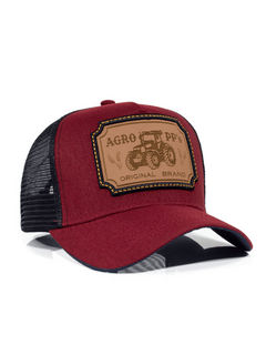Boné Trucker Pampa´s Country Agro Bordô - comprar online