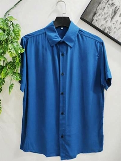 Camisa Botão Viscose Fresca Manga Curta - VANGUARD