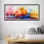 Quadro com Moldura Chanfrada Arvores Coloridas
