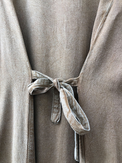 Vestido Marrom Claro / Bordado - XG