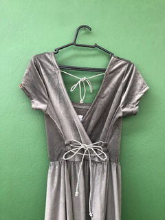 Vestido Camurça / Cinza claro - M - loja online
