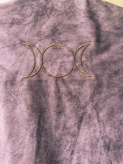 Poncho Azul Royal / Bordado mas costas - loja online