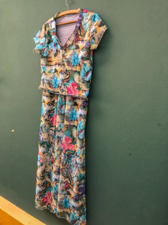 Conjunto Saia + Croped / Estampado - GG