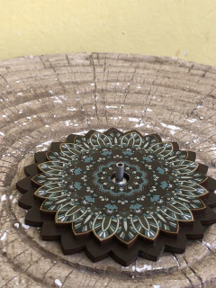 Incensário MDF 10cm - Mandala Flor - comprar online