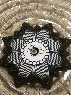 Incensário MDF 10cm - Mandala Flor na internet