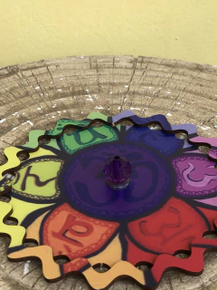Incensário MDF 15cm - 7 chakras - comprar online