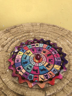 Incensário MDF 15cm - Roda de Signos - loja online