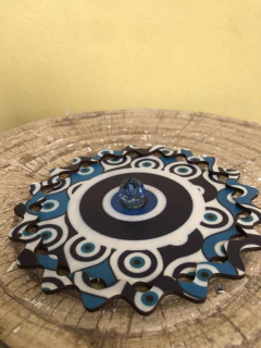 Incensário MDF 15cm - Olho Grego - Casa De Salem