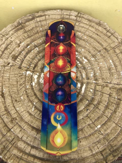 Incensário MDF 26cm - 7 chakras - comprar online