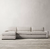 Sillón Maxwell modular con diseño moderno y tapizado en tela beige, ideal para living o sala de estar.